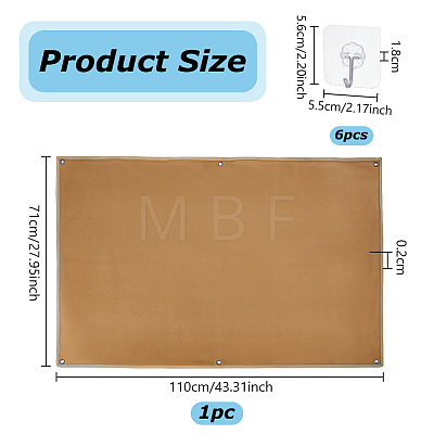 1Pc Nylon Tactical Hook and loop Fastener Patch Hanging Display Board with Eyelets AJEW-OC0005-81B-1