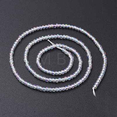 Electroplate Glass Beads Strands EGLA-K014-A-AB01-1