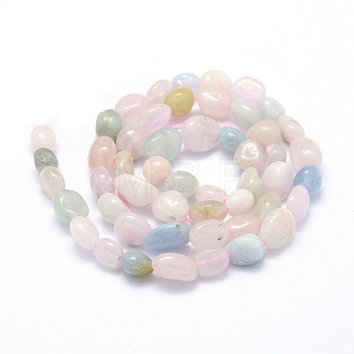 Natural Morganite Beads Strands G-K230-16-1
