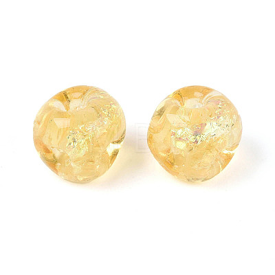 Handmade Foil Lampwork Beads Strands FOIL-T008-04G-1