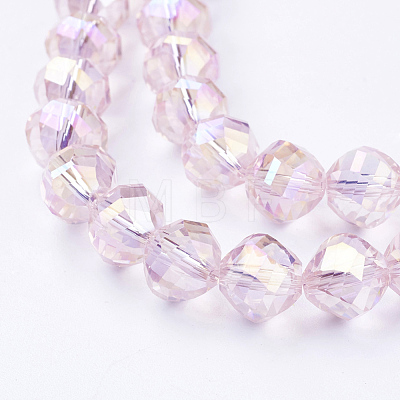 Electroplate Glass Beads Strands EGLA-R033-10mm-01-1