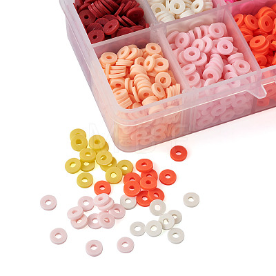  Handmade Polymer Clay Beads CLAY-TA0001-08-1