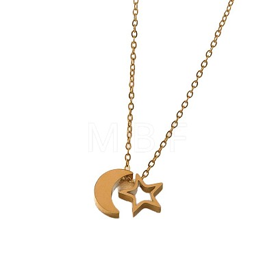 304 Stainless Steel Pendant Necklaces for Women WG5CF80-03-1