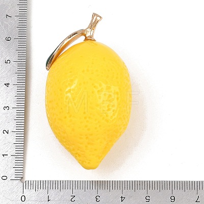Fruit Theme Resin Big Pendants FIND-E053-01D-G-1
