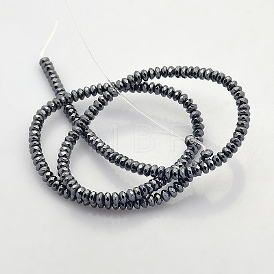 Electroplate Non-magnetic Synthetic Hematite Beads Strands G-J208B-M-1