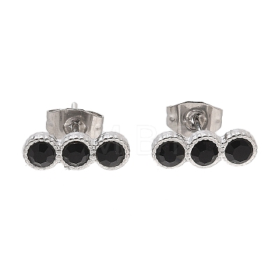 304 Stainless Steel Stud Earrings EJEW-F361-01P-1