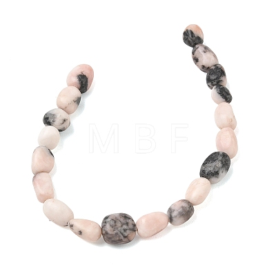Natural Pink Zebra Jasper Beads Strands G-C286-A19-1
