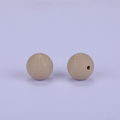 Round Silicone Focal Beads SI-JX0046A-110-1
