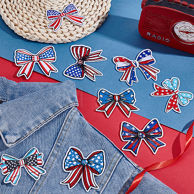 9Pcs Polyester Embroidery Sew on Ornament Accessories PATC-WH0008-257-1