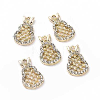 Alloy Crystal Rhinestone Pendants ALRI-H004-43G-1