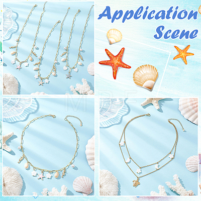 50Pcs Natural Freshwater Shell Pendants FIND-SC0020-74-1