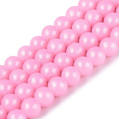 Baking Paint Glass Pearl Beads Strands DGLA-ZX001-05A-10-1
