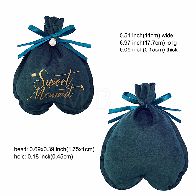 Velvet Jewelry Drawstring Gift Bags ABAG-CJC0003-02D-1