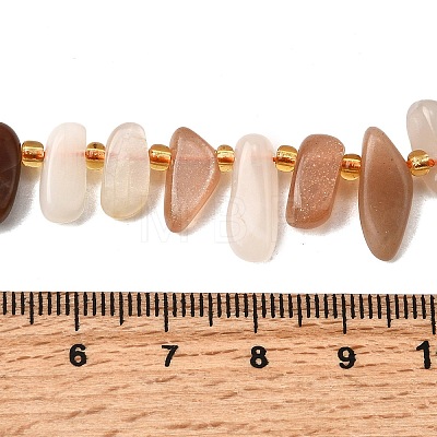 Natural Moonstone Beads Strands G-Z091-A14-1