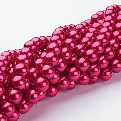 Glass Pearl Beads Strands HY-10D-B57-1