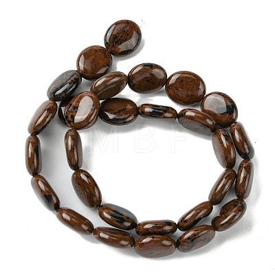 Natural Mahogany Obsidian Beads Strands G-K365-B09-02-1