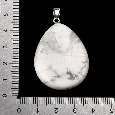 Natural Howlite Pendants G-F820-14P-23-1