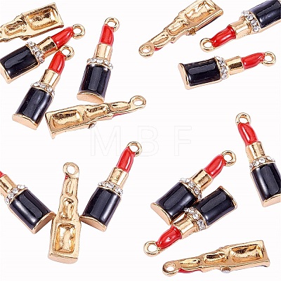 Light Gold Plated Alloy Enamel Pendants PALLOY-CJ0001-04-1