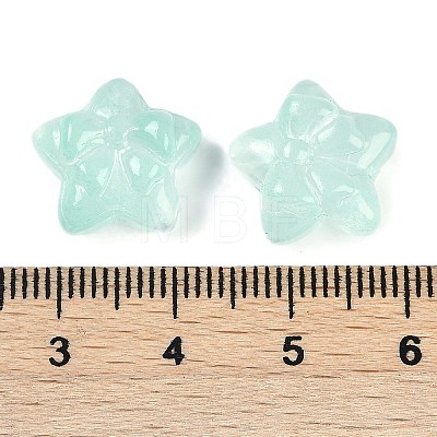 Transparent Spray Paint Glass Beads GLAA-H035-02I-1