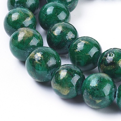 Natural Mashan Jade Beads Strands G-F670-A17-8mm-1