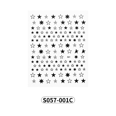 Nail Art Stickers Decals MRMJ-S057-001C-1
