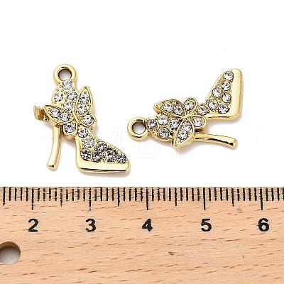 Alloy Crystal Pendants FIND-I043-04G-1