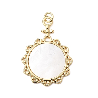 Natural Shell Pendants KK-H529-02G-01-1