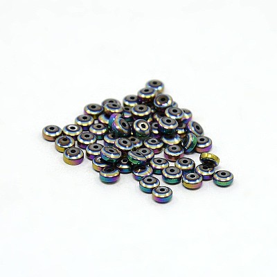 Electroplate Non-magnetic Synthetic Hematite Beads Strands G-J216C-10-1
