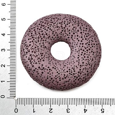 Natural Lava Rock Disc Big Pendants G-M203-M-01-1