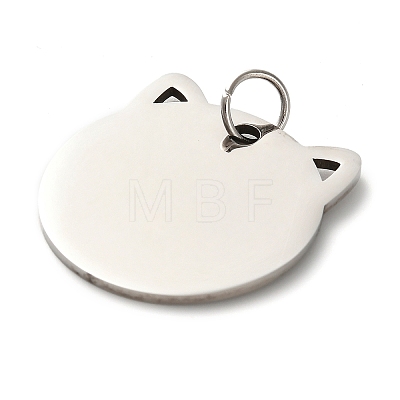 201 Stainless Steel Stamping Blank Tag Pendants STAS-H438-03P-1-1