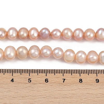 Natural Cultured Freshwater Pearl Beads Strands PEAR-I007-07X-13B-1