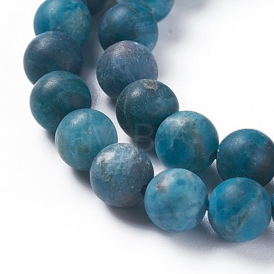 Natural Apatite Beads Strands G-F617-02-8mm-1