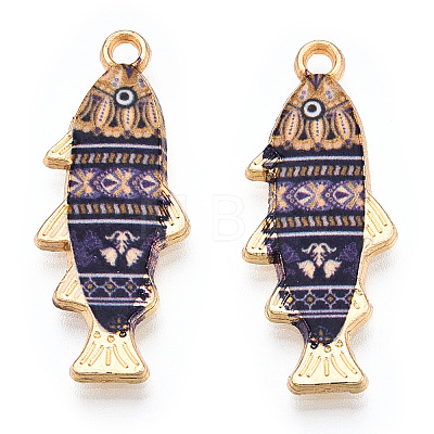 Alloy Enamel Pendants FIND-C037-16G-04-1-1