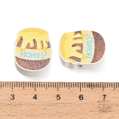 Printed Wood Beads WOOD-D289-02E-1