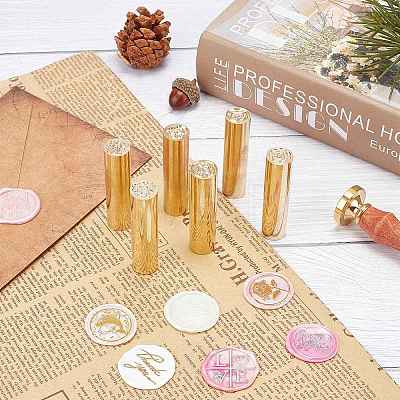 CRASPIRE DIY Wax Seal Stamp Kits DIY-CP0002-85A-1