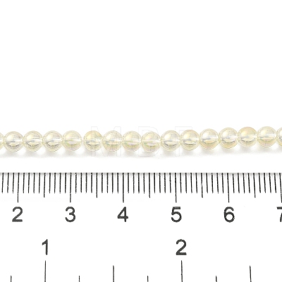 Transparent Electroplate Glass Beads Strands GLAA-T032-T4mm-C02-1