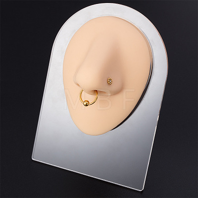 Soft Silicone Nose Flexible Model Body Part Displays with Acrylic Stands ODIS-E016-03-1