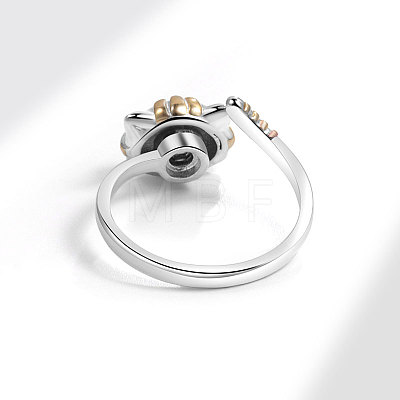 Adjustable Opening Brass with Enamel Ring PW-WG20627-01-1