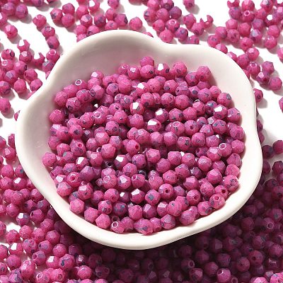 Baking Paint Glass Seed Beads SEED-A032-02A-15-1