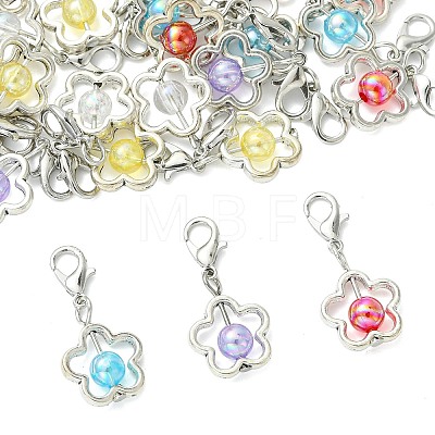 50Pcs Transparent Acrylic Pendant Decorations HJEW-JM04824-1