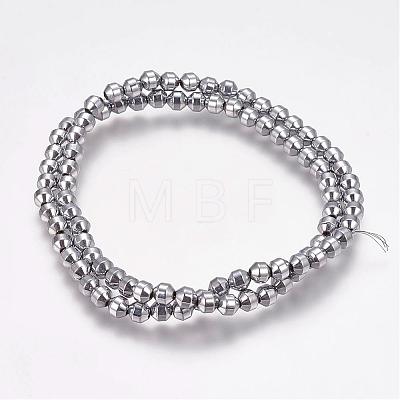 Grade AA Magnetic Synthetic Hematite Bead Strands G-G652-29D-1