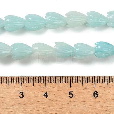 Synthetic Shell Dyed Carved Beads Strands SHEL-K007-08A-02-1