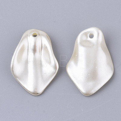 ABS Plastic Imitation Pearl Pendants X-OACR-T022-16-1