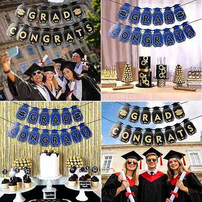 Congrats Grad Paper Hanging Banner TH-FZCC84D-01A-01-1