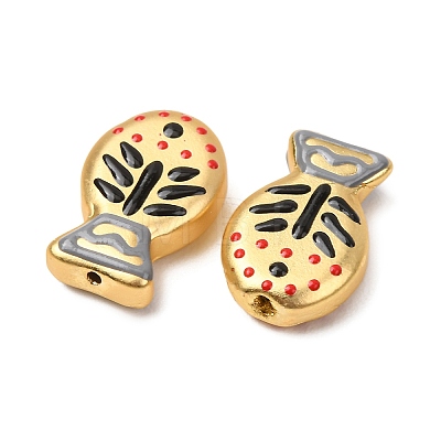 Baking Paint Glass Enamel Beads GLAA-B035-01F-1