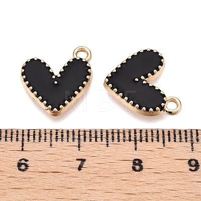 Rack Plating Alloy Enamel Charms ENAM-N056-343G-A-1