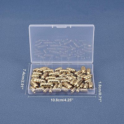 Brass Grooved Bullet Shape Weights Fishing Sinkers KK-FH0001-40G-1