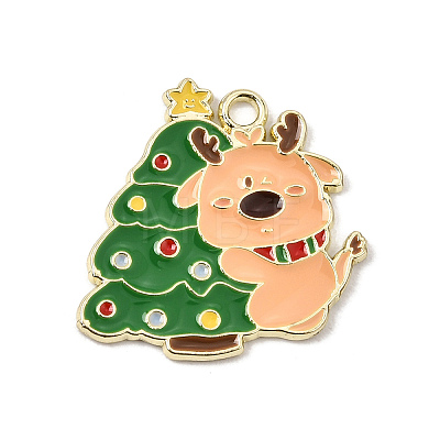 Christmas Alloy Enamel Pendants AL-CBA5CD4-02G-01-1