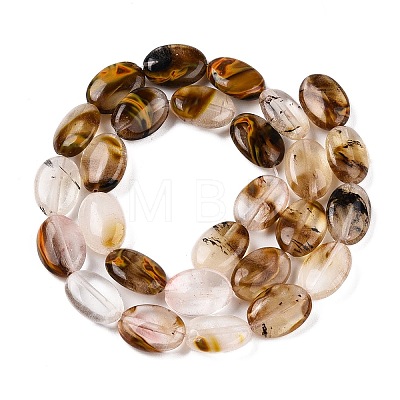 Synthetic Tigerskin Glass Beads Strands G-M206-49-1