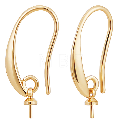 20Pcs Brass Earring Hooks KK-BBC0004-32-1